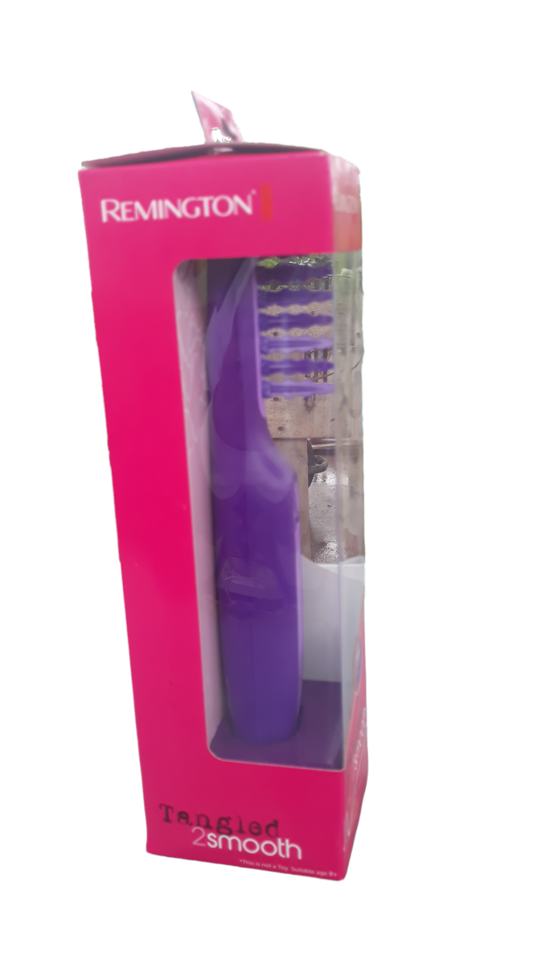 Cepillo desenredador de cabello electrico (mojado o seco) para adultos y niños, (con dos pilas) Remington