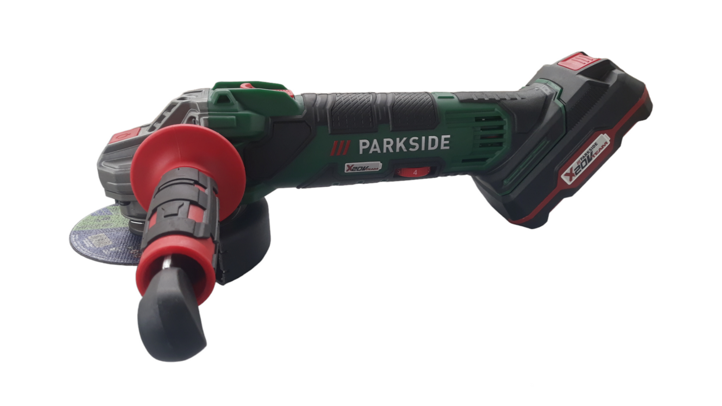 Parkside Amoladora angular con batería 20 V, 2 Ah y cargador